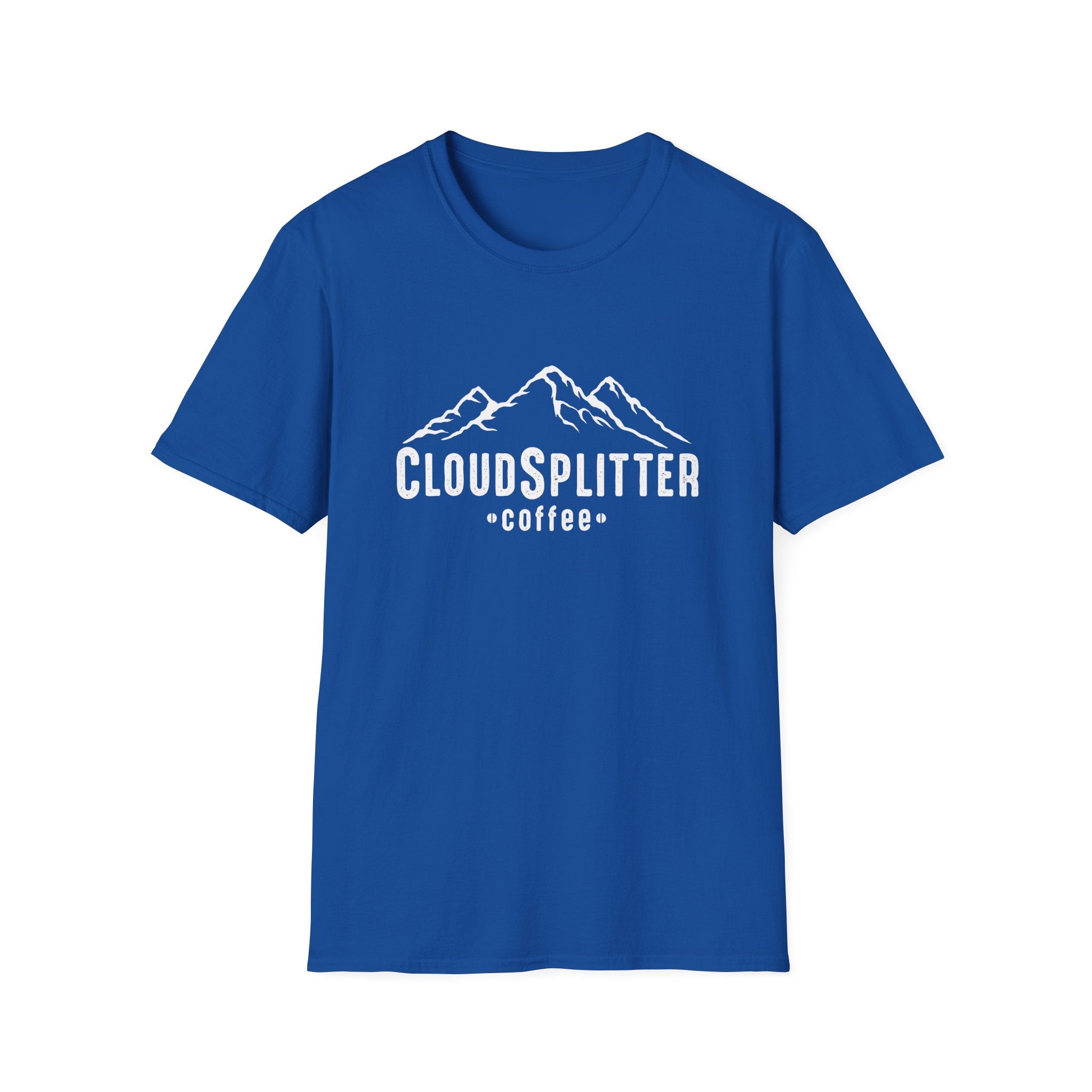 CloudSplitter Coffee Cotton T-Shirt — Mountain Logo