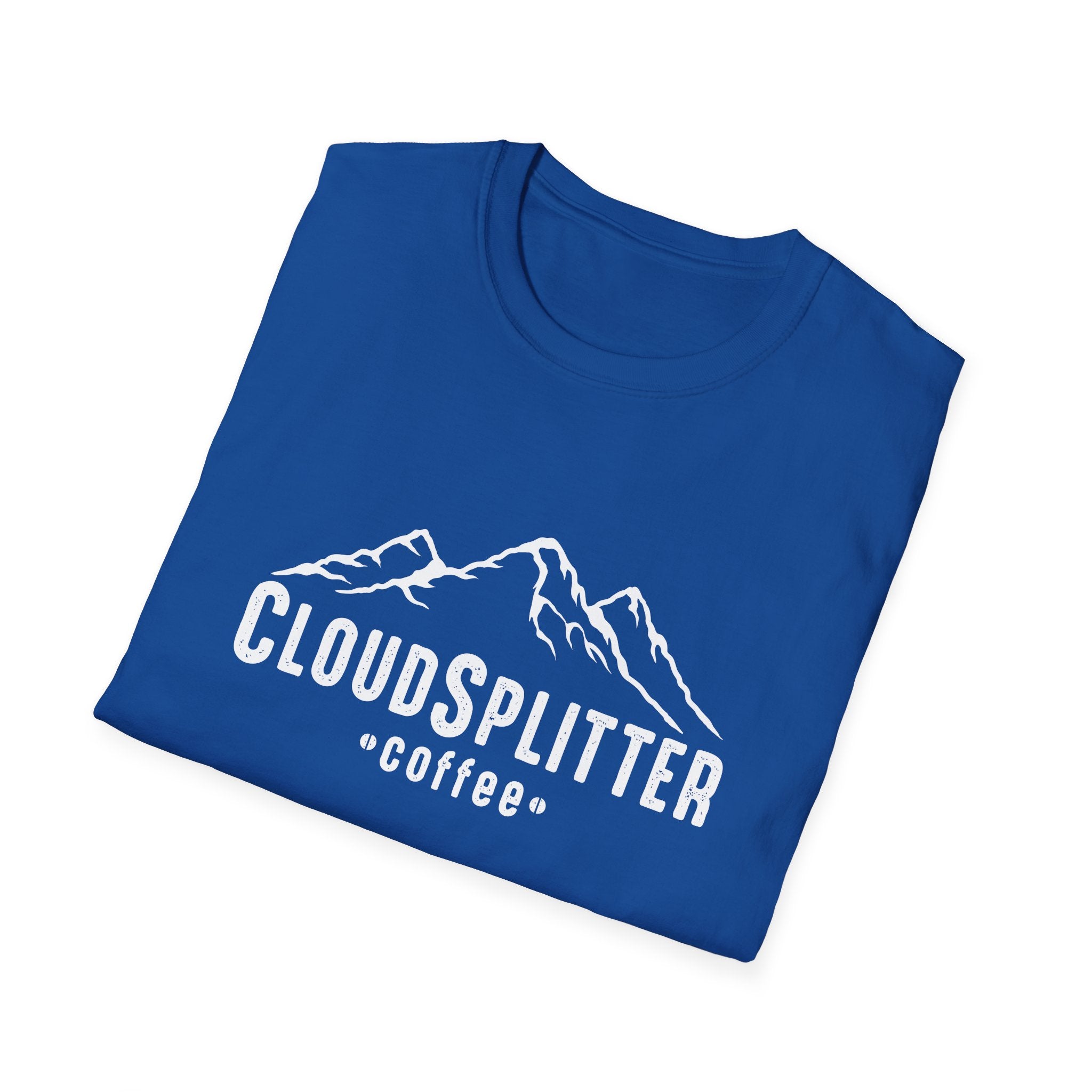 CloudSplitter Coffee Cotton T-Shirt — Mountain Logo
