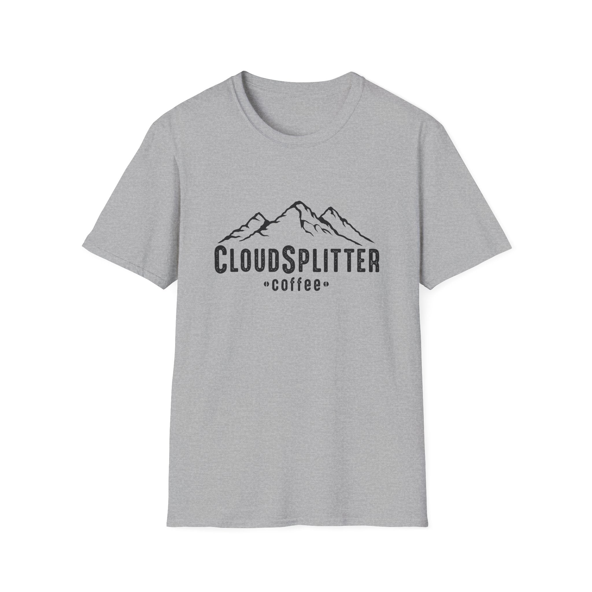 CloudSplitter Coffee Cotton T-Shirt — Mountain Logo