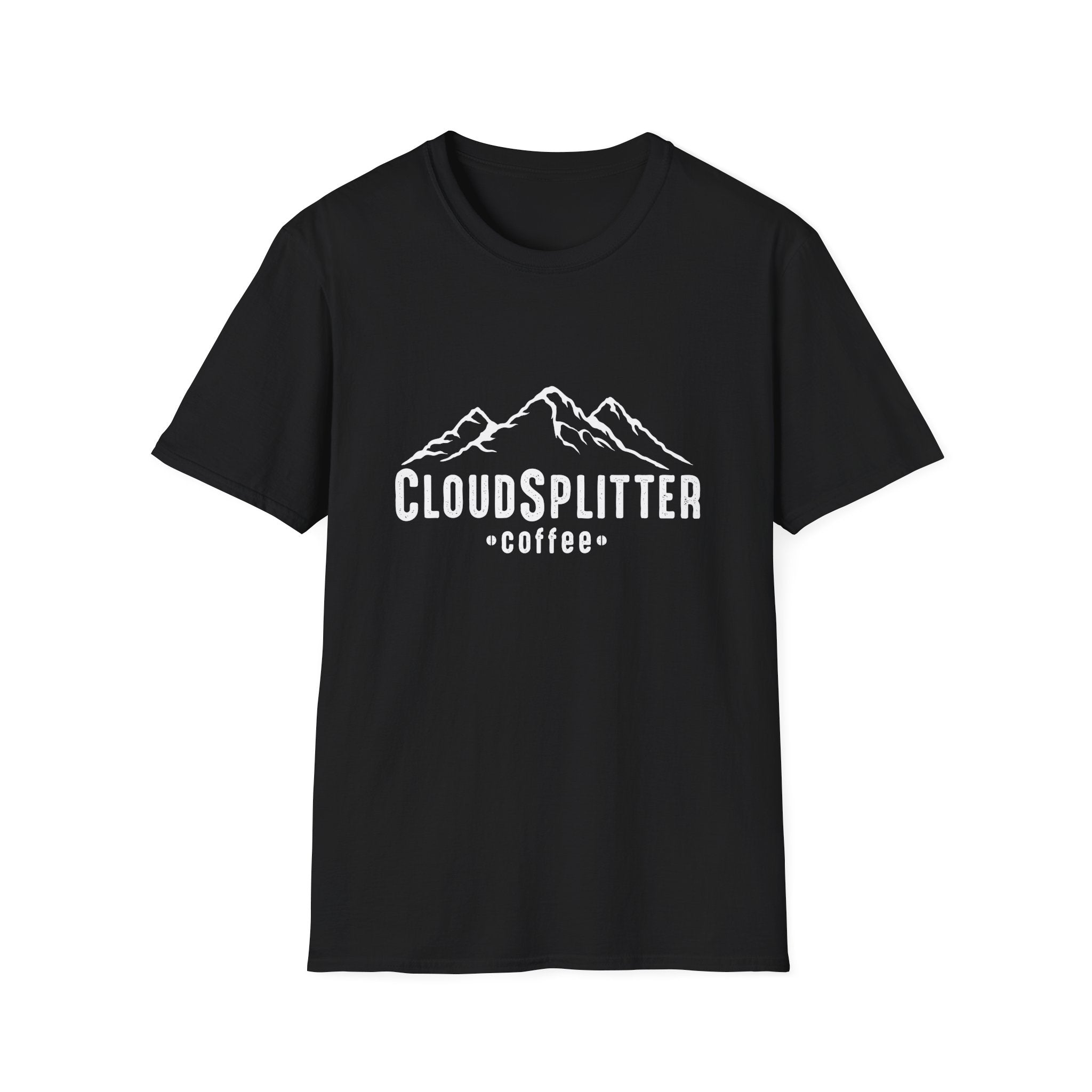 CloudSplitter Coffee Cotton T-Shirt — Mountain Logo