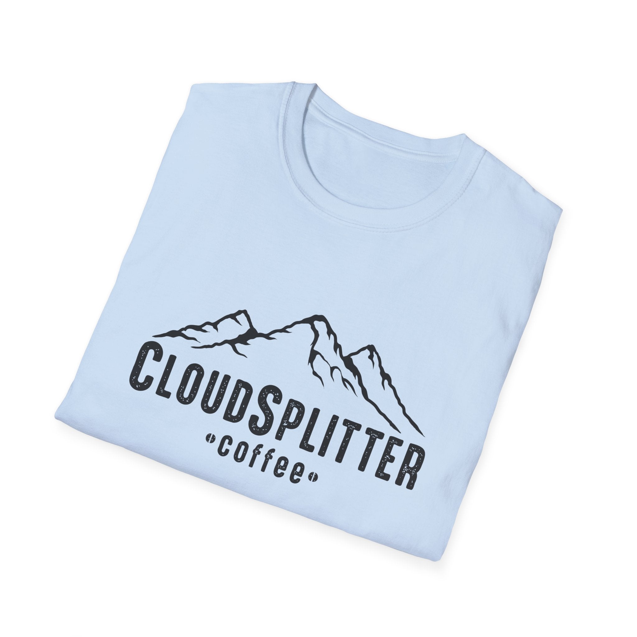 CloudSplitter Coffee Cotton T-Shirt — Mountain Logo
