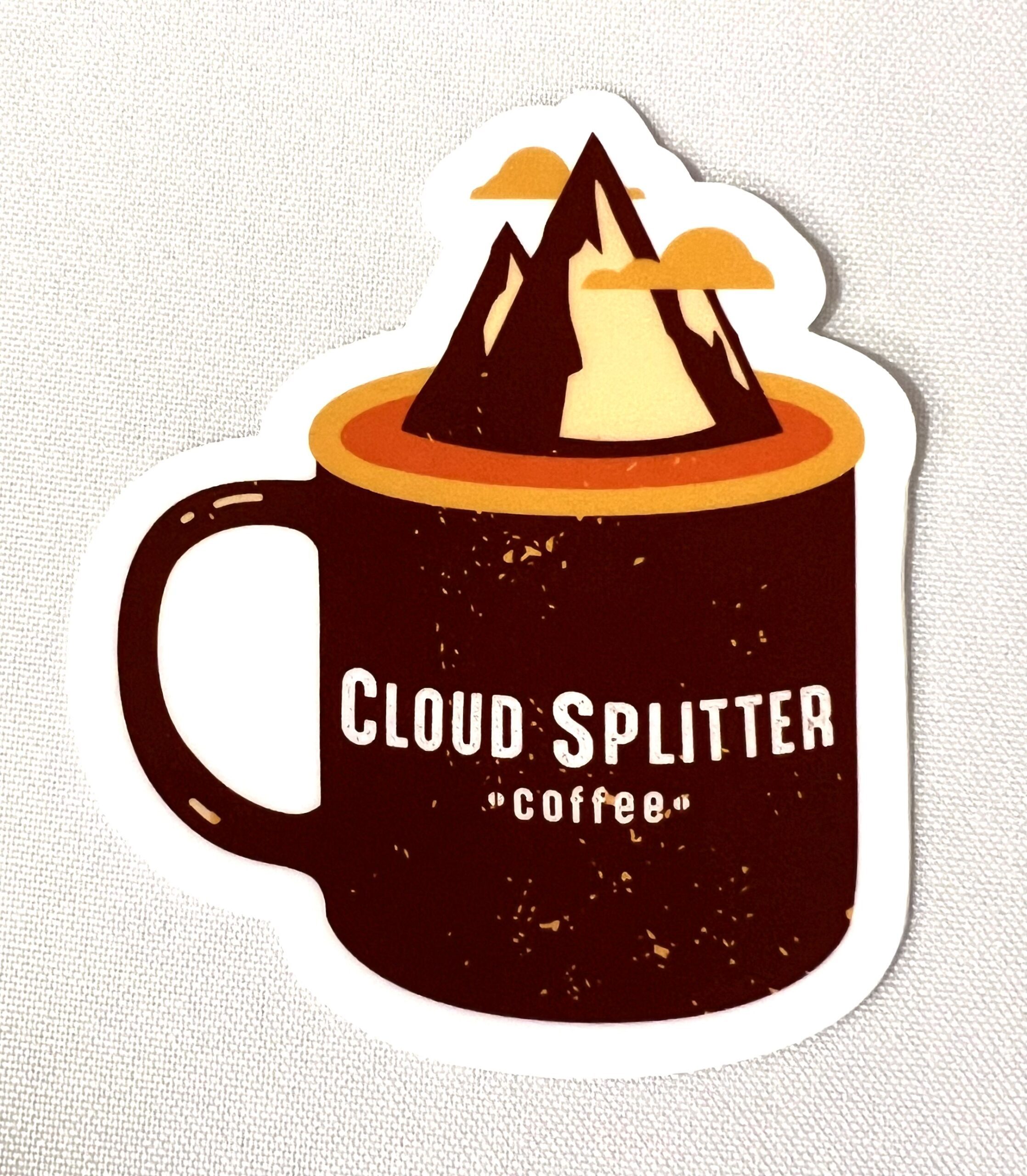 CloudSplitter Coffee Mug Sticker
