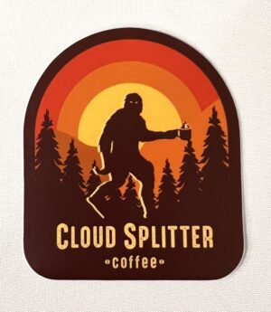Bigfoot CloudSplitter Coffee Sticker